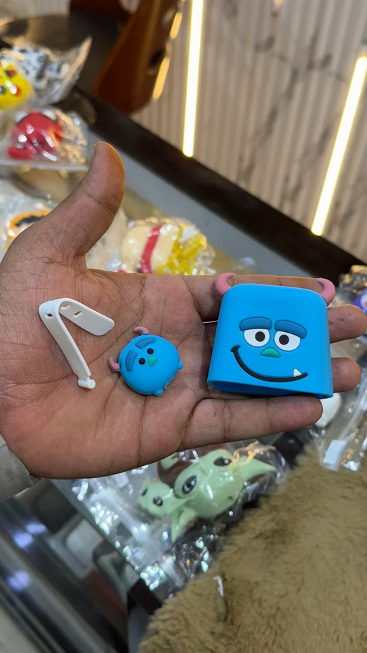 Blue cartoon Charger Cover For Apple 20W Adapter & Cable