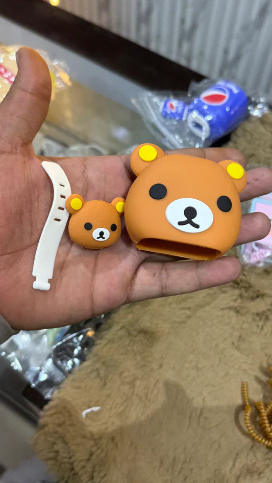 Teddy Bear Charger Cover For Apple 20W Adapter & Cable