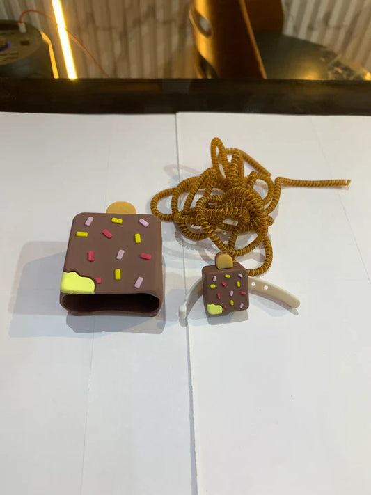 Ice Cream Brown Cover For Apple Charger cover 20W